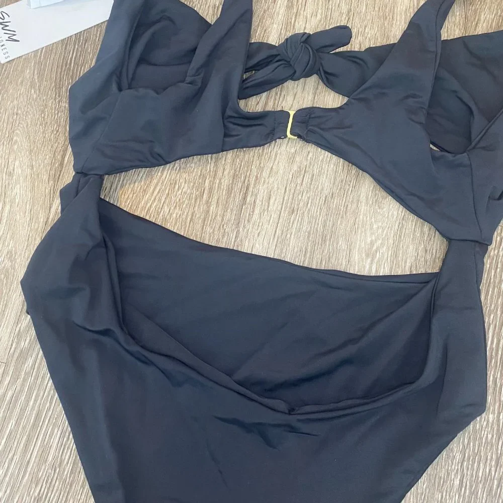 Womens NWT Swim by Lioness Pacsun Black One Piece Swimsuit - L - Picture 6 of 11